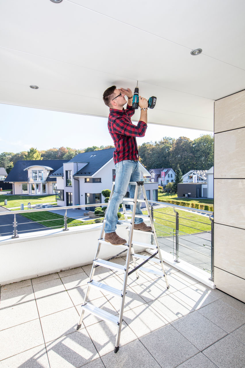 Dopplo Double-sided Standing step ladder 2x7 steps (01-120434) — изображение 3