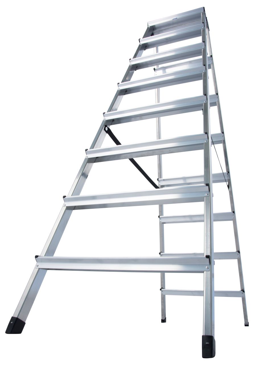 Dopplo Double-sided Standing step ladder 2x8 steps (01-120441) — изображение 3