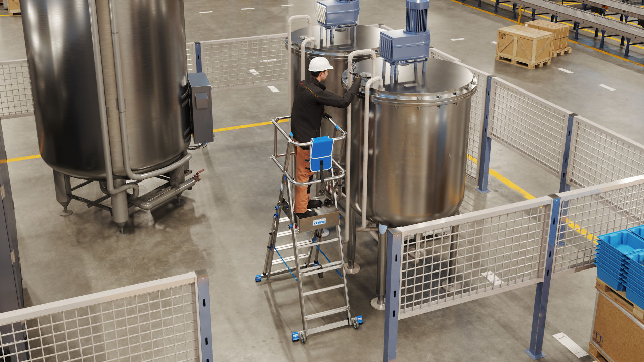 STABILO Telescopic platform ladder 1x5-9 - Image 7